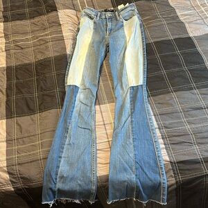 Mix colored Bell bottom Hollister Jeans